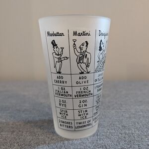 Federal Glass, Frosted 12 oz. Cocktail Shaker with Recipes